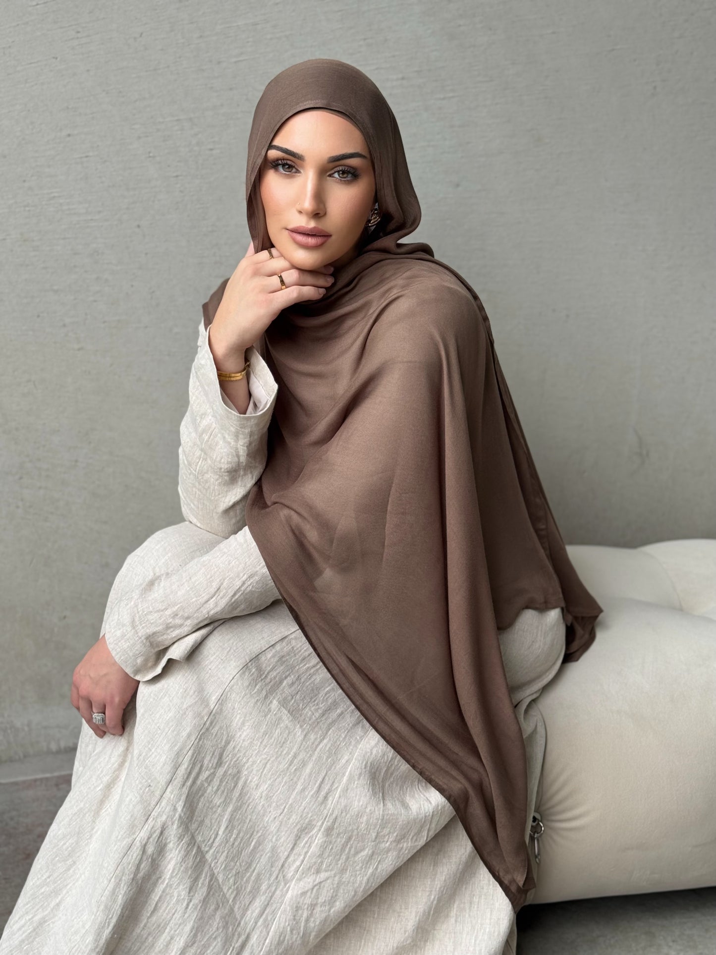 Mocha Modal Hijab Set