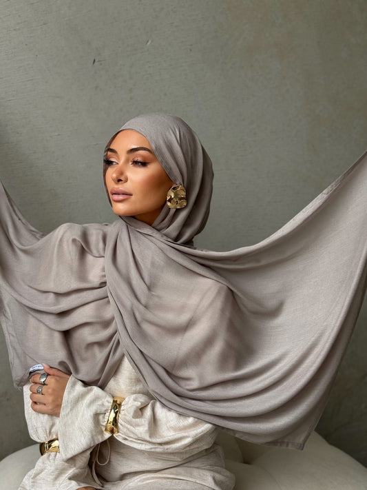 Stone Modal Hijab Set