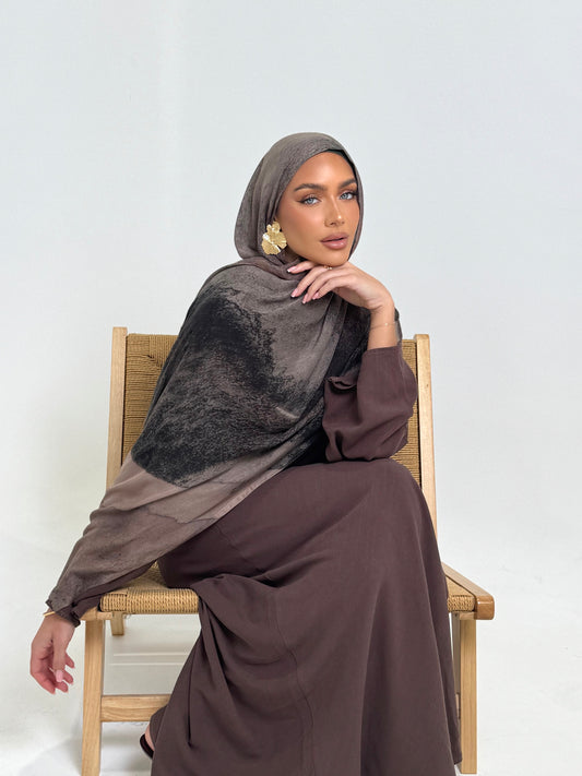 Marbled mocha Hijab