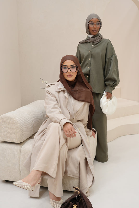 Royal coffee Modal Hijab Set