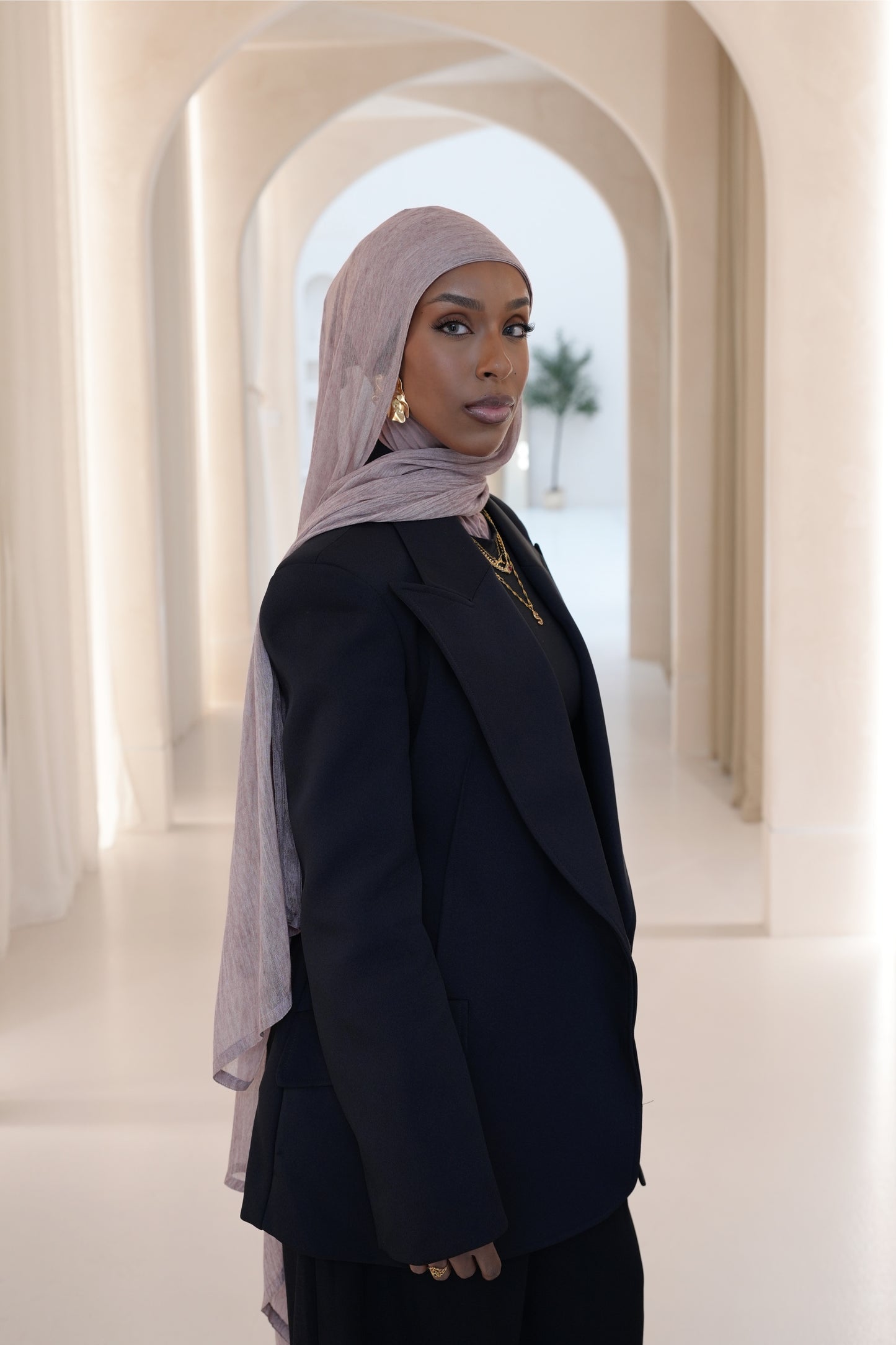 Cotton candy textured hijab set
