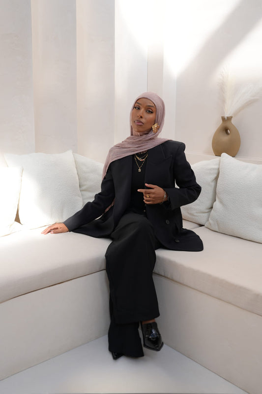 Cotton candy textured hijab set