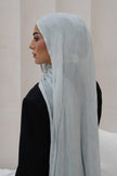 Mist textured hijab set.             Low stock