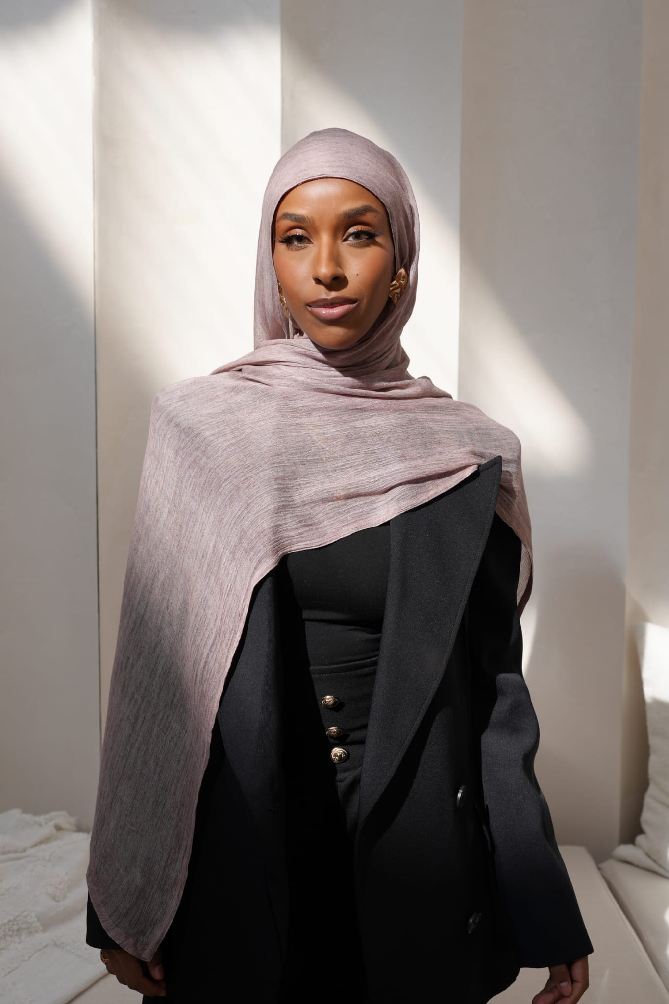 Cotton candy textured hijab set