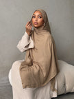 Coffee Crème Modal Hijab Set