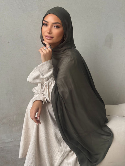 Moss Modal Hijab Set