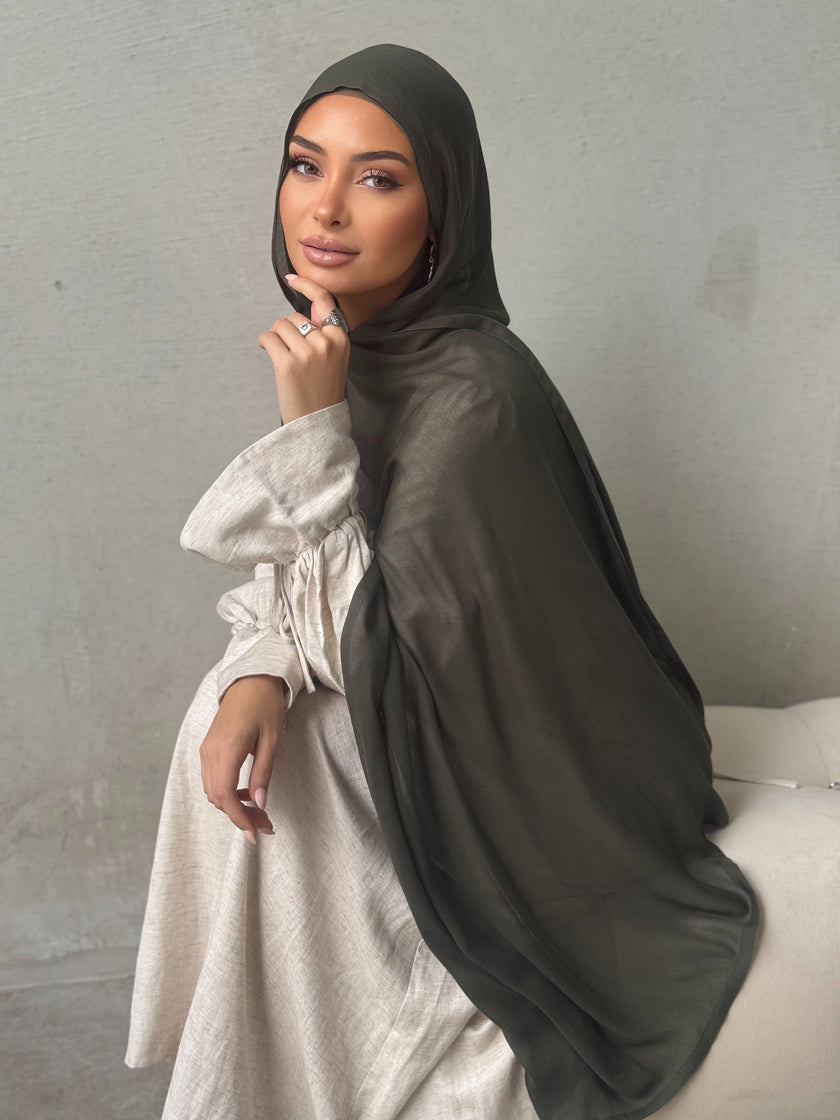 Moss Modal Hijab Set