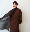 Chocolate truffle Soft crinkle Hijab set.                                    5 left