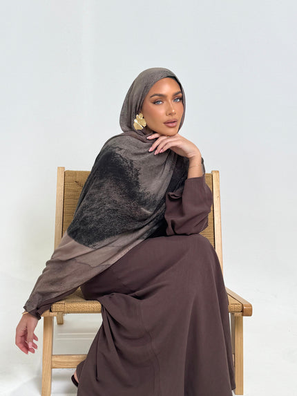 Marbled mocha Hijab.                1 left