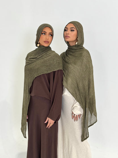 Forest Textured Hijab Set