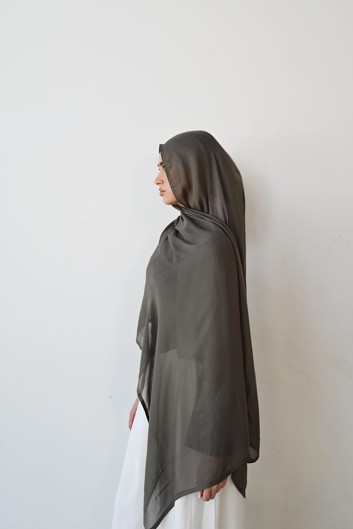 Olive Modal Hijab Set.                1 left
