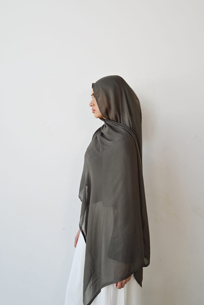 Olive Modal Hijab Set.                1 left