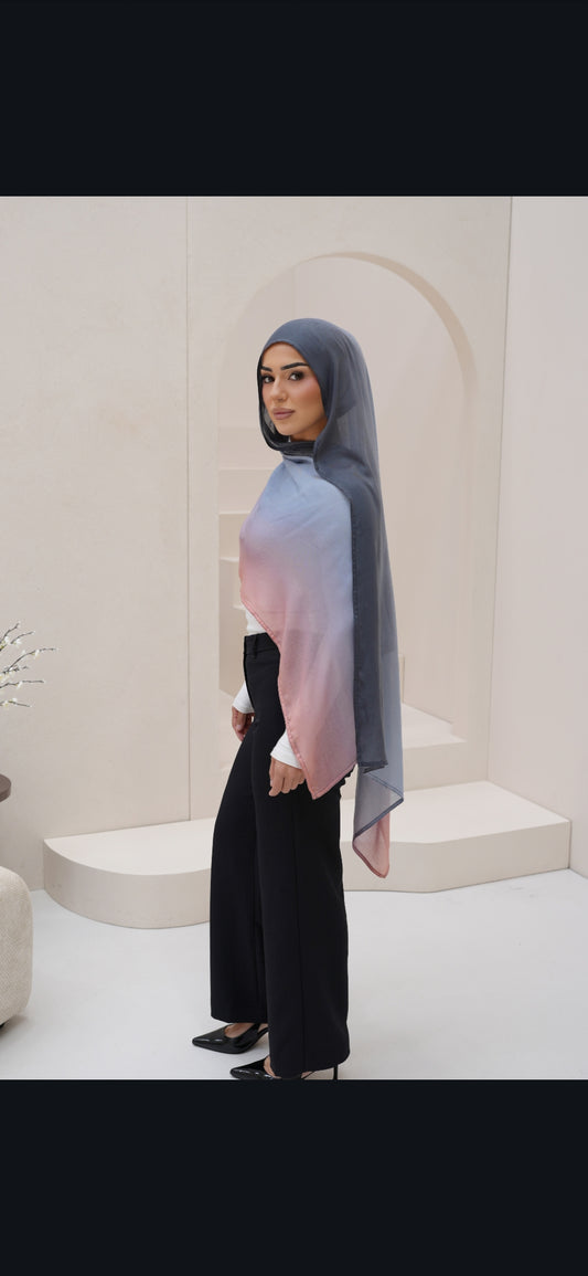 Ombré hazed horizon hijab